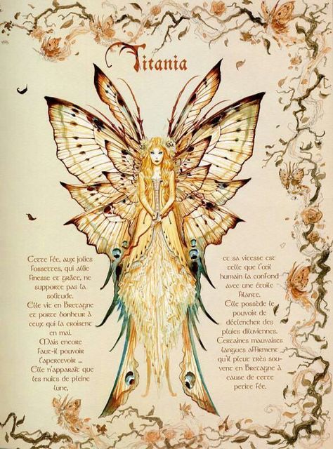 Titania queen of the fairies Fairy Mythology Art, The Fairy Queen, Mythical Creatures Fairy, Queen Titania Art, Titania Fairy Queen Art, Fairy Journal Pages, Mythical Creatures Art Mythology, Mythological Creatures Art, Fairy Queen Aesthetic