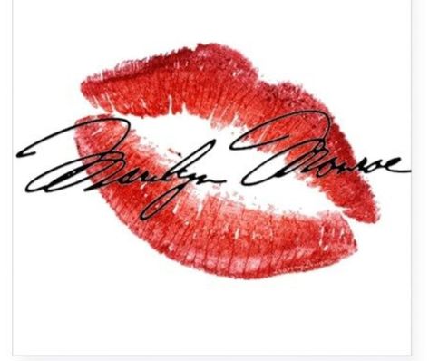 Marilyn Monroe~♡ Monroe Name, Marilyn Monroe Brunette, Marilyn Monroe Signature, Tattoo Lipstick, Marilyn Monroe Decor, Monroe Tattoo, Marilyn Monroe Wallpaper, Lips Sticker, Marilyn Monroe Tattoo