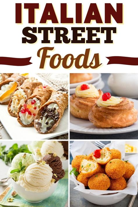 Are you curious what the best, most delicious Italian street foods are? Save yourself the cost of an expensive flight, and read this roundup to find out! Indian Italian Fusion Food, International Food Day, Carnival Eats, Street Food Recipes, Italian Things, World Street Food, Italian Street Food, Simple Family Meals, Foods To Try