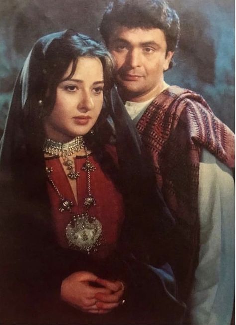 Zeba Bakhtiar, Bollywood Glamour, Rishi Kapoor, Bollywood Posters, Indian Star, Casual Indian Fashion, Indian Fashion Saree, Afghan Dresses, Vintage Bollywood