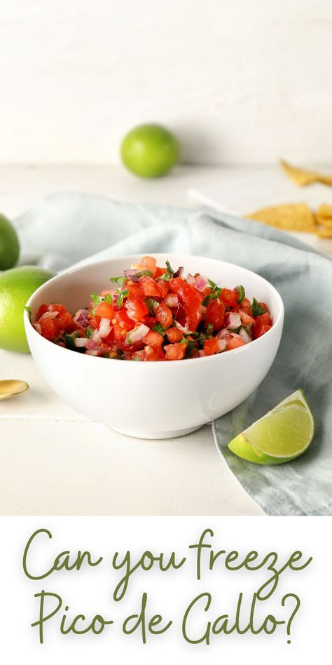 Freezing Pico De Galo, Homemade Salsa Recipe, Homemade Salsa, Best Breakfast Recipes, Easy Appetizer Recipes, Salsa Recipe, Amazing Recipes, Sharing Board, Family Friendly Meals