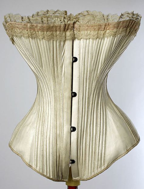 Corset 1890s Corset, Edwardian Corsets, 1880s Fashion, Victorian Corset, Vintage Corset, Victorian Clothing, Corset Lingerie, Historical Dresses, Vintage Lingerie