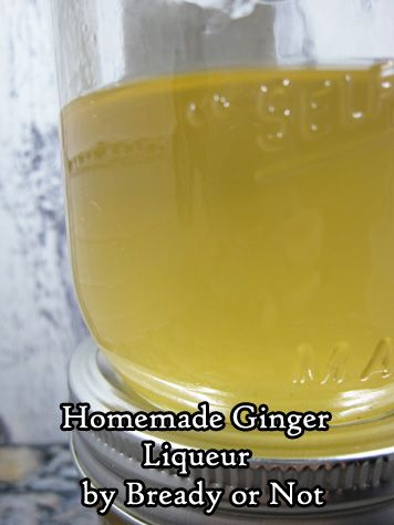 Ginger Liqueur Recipe, Ginger Substitute, Homemade Booze, Couples Recipes, Making Limoncello, Homemade Jams, Ginger Liqueur, Orange Vodka, Homemade Liquor