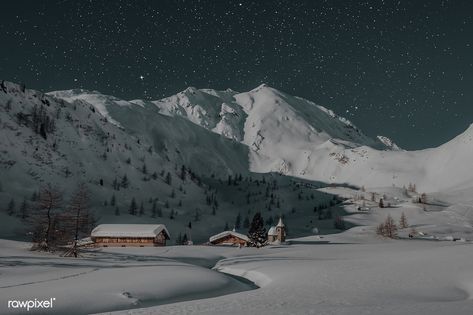 Starry winter night | free image by rawpixel.com / eberhard grossgasteiger Free Winter Wallpaper, Heavenly Ski Resort, Camo Wallpaper, 2560x1440 Wallpaper, Star Trails, Night Landscape, Winter Wallpaper, Winter Pictures, Dark Skies