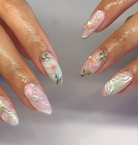 Nail Design Gold, Nails Model, Milky Nails, Purple Nail, Soft Nails, Diy Nail Art, Birthday Nails, Manicure Y Pedicure, Fire Nails