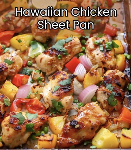 Hawaiian Chicken Sheet Pan – Tnextrecipes Chicken Sheet Pan Recipe, Pan Chicken Breast, Easy Cooking Ideas, Hawaiian Chicken Recipes, Chicken Sheet Pan, Sheet Pan Meals Chicken, Sheet Pan Dinners Chicken, Pineapple Chunks, Sheet Pan Suppers