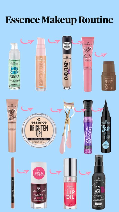 Essence Make Up, Essence Water, Essence Makeup, Makeup Order, Fixing Spray, Simple Makeup Tips, Makeup Help, Perfect Skin Care Routine, Makeup Needs