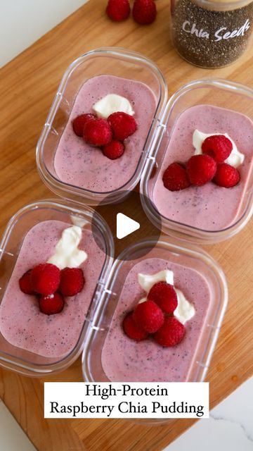 Protein Chia Seed Pudding, Overnight Chia Seed Pudding, Raspberry Chia Pudding, Chia Yogurt, Chia Pudding Recipes Healthy, Overnight Chia Pudding, Chia Pudding Breakfast, Greek Yogurt Breakfast, Chia Breakfast