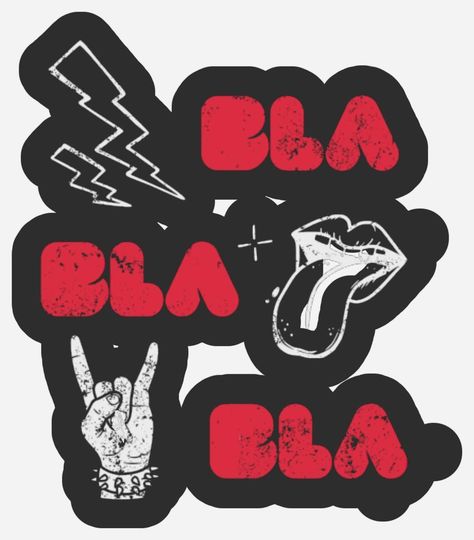 Punk Stickers, Stickers Rock, Singer Logo, Merch Stickers, Bla Bla Bla, Ed Design, Dorm Art, Cute Laptop Stickers, Kool Kids