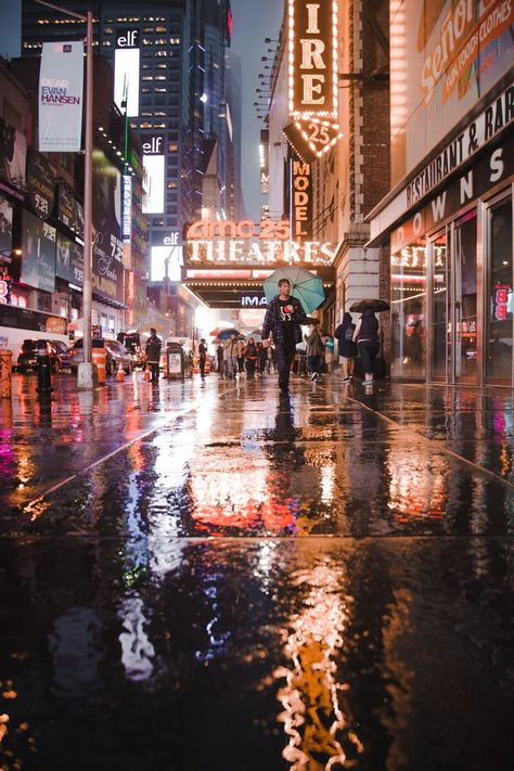 Times Square New York City, Walking City, Low Light Photography, New York City Photos, Theater District, City Background, People Walking, Hotel Pool, Rooftop Bar