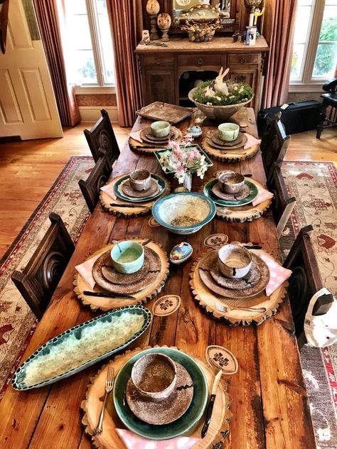 Mccarty Pottery Display, Peters Pottery, Townhouse Inspiration, Mccarty Pottery, Pottery Display, Southern Decor, Traditional Kitchen Design, Hand Building, Clay Hand