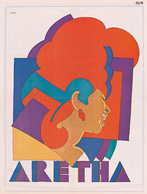 Graphic Design History, Work Logo, Milton Glaser, Music Poster Design, School Of Visual Arts, National Portrait Gallery, Aretha Franklin, Stevie Wonder, Music Posters