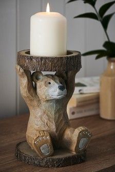 Tre Kunst, Bear Candle, Pillar Holders, Wood Carving Tools Knives, Tanah Liat, Wood Carving Patterns, Wood Carving Tools, Wood Carving Art, Carving Tools