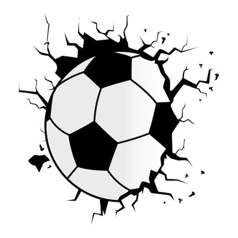 Soccer Drawing, Car Sticker Design, Ball Drawing, Football Wall, Football Images, Dinosaur Background, Cricut Joy, Art Deco Patterns, Arte Inspo