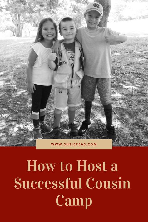 There is nothing more fun than hanging out with your cousins. So here is a great guide to hosting a cousin camp or grandma camp. Cousin Weekend Ideas, Cousin Day Ideas, Cousin Camp Themes, Cousin Camp Activities, Grandma Camp Ideas, Cousin Camp Ideas, Cousin Camp Shirt, Cousin Day, Grandparents Activities