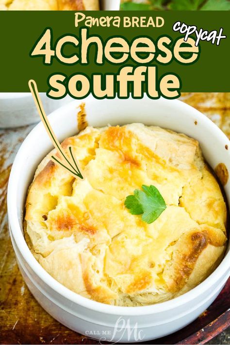 Just like Panera Bread 4 CHEESE SOUFFLE! (or Cheese Quiche) Copycat Panera Quiche Egg Souffle, Panera Copycat Souffle, Copycat Panera Style Soufflés, 4 Cheese Quiche, Panera Bread Quiche Recipe, 4 Cheese Souffle Panera, Ramekin Quiche Recipes, Panera Quiche Recipe, Copycat Panera Egg Souffle