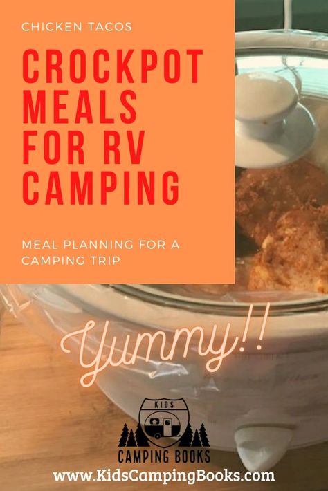 Rv Crockpot Meals, Meals For Rv Camping, Easy Rv Meals, Camper Meals, Rv Camping Recipes, Rv Meals, Camping Food Make Ahead, Camping Meal Planning, Camping Meal