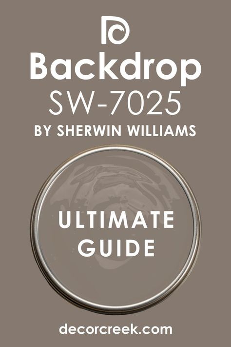 Ultimate Guide of Backdrop SW 7025 Paint Color by Sherwin-Williams Backdrop Paint Sherwin Williams, Sherwin Williams Backdrop Paint Color, Backdrop Sherwin Williams Exterior, Sherwin Williams Backdrop Exterior, Rustic Interior Trim Ideas, Sw Backdrop Exterior, Kitchen Accent Wall Color Ideas, Porpoise Sherwin Williams Cabinets, Backdrop Sherwin Williams