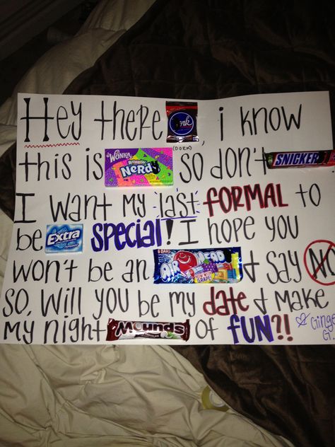 My idea to ask my date to winter formal! Creative Prom Proposal Ideas, Sadie Hawkins Dance, Formal Proposals, Prom Pictures Group, Prom Posters, Cute Homecoming Proposals, Cute Prom Proposals, Asking To Prom, Dance Proposal