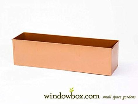 Amazon.com: 48 inch copper window box Metal Window Boxes, Eco Cottage, Winter Window Boxes, Rectangular Planter Box, Front Porch Plants, Window Boxes Diy, Add Curb Appeal, Porch Plants, Box Window