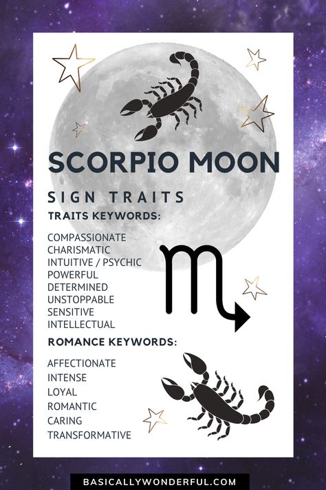 Awsome Moon in Scorpio traits and romantic life pointers!! Scorpio moon people are AMAZING!! I love them, personally. They are so intuitive that they're basically psychic and many people with this moon placement are indeed professional psychics and mediums. Find out what they're like - their traits, their preferences and what they look for in partners and relationships. Scorpio Moon Quotes, Scorpio Moon Tattoo, Scorpio Moon Aesthetic, Scorpio Placements, Aries Sun Scorpio Moon, Scorpio Flower, Scorpio Moon Sign, Moon People, Moon Sign Astrology