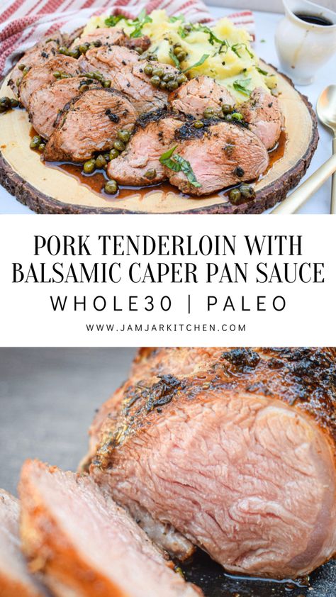 The insanely delicious Whole30 compliant recipe for pork tenderloin and mashed potatoes is perfect for a special occasion or weeknight meal and comes together in less than 30 minutes. Aip Pork Tenderloin Recipes, Whole 30 Recipes Pork, Pork Tenderloin Recipes In Crockpot Whole 30, Whole30 Pork Tenderloin Recipes, Pork Loin Whole 30 Recipes, Whole 30 Pork Tenderloin Crockpot, Whole 30 Plate Template, Low Fodmap Pork Tenderloin Recipes, Paleo Pork Tenderloin Recipes