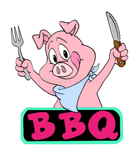 Pig Barbeque. Hand drawn cartoon pig ready for a barbecue , #AFF, #Hand, #drawn, #Pig, #Barbeque, #ready #ad Clip Art Free, Pig Roast, Pig Cartoon, Cartoon People, Stick Figures, Free Clip Art, Pigs, Art Sketchbook, Stock Illustration