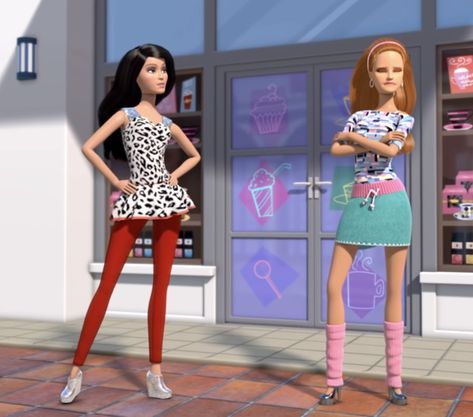 Barbie And Raquelle, Raquelle Barbie, Barbie Life In The Dreamhouse, Life In The Dreamhouse, Trio Halloween Costumes, Barbie Images, Barbie Life, Barbie Dream, Dope Nails