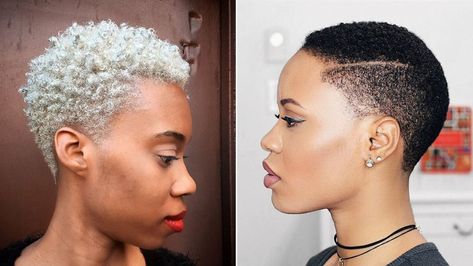 40 TWA Hairstyles That Are Totally Fabulous | Blonde TWA Styles Grow Out Natural Hair, Black Short Hair Styles, Twa Hairstyles 4c Hair, Twa Haircuts, Blonde Twa, Twa Styles, Black Short Hair, Teeny Weeny Afro, Twa Hairstyles