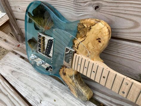 Epoxy Resin Projects Guitar Resin Art, Epoxy Guitar, Resin Guitar, Andrew Robertson, Build Your Own Guitar, Guitar Bodies, Epoxy Resin Projects, Guitar Artwork, Play Bridge