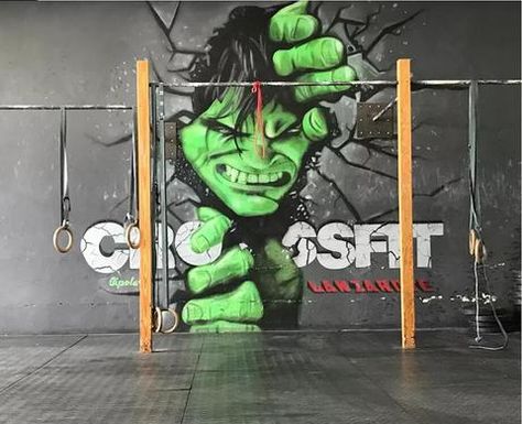 Creative Art Wallpaper Murals – Page 11 – beddingandbeyond.club Crossfit Wallpaper, Business Wallpaper, Paper Mural, Green Hulk, Unique Abstract Art, Gym Design Interior, Gym Wall Decor, Gym Wall Decal, Gym Wallpaper