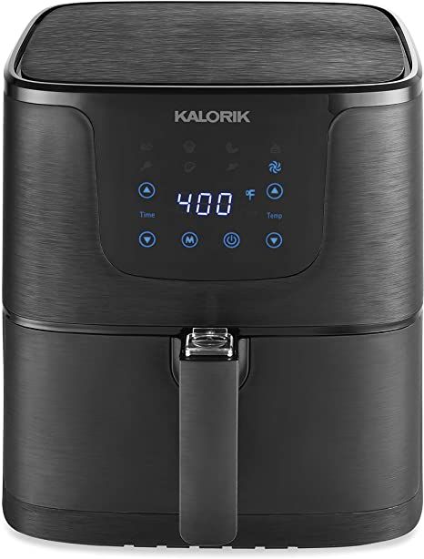 Kalorik 5.3 Quart Matte Black Digital Air fryer Pro XL Kalorik Air Fryer, Best Deep Fryer, Air Fryer Accessories, Air Fryer Review, Crispy Fry, Best Air Fryers, Food Basket, Modern Appliances, Smart Cooking