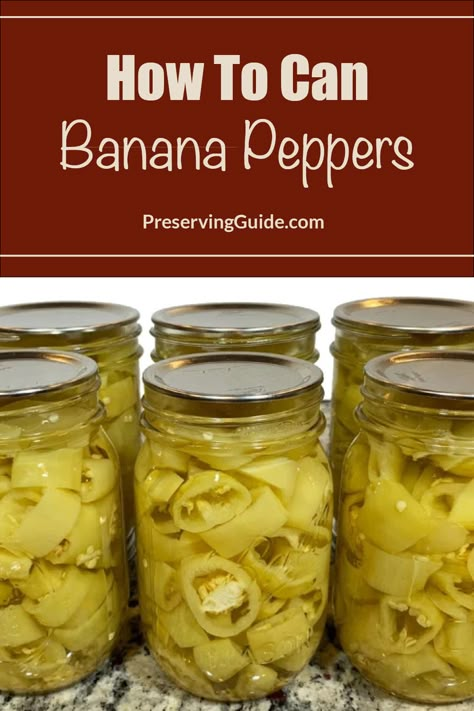 Learn how to can banana peppers with our easy step-by-step guide! Perfect for adding a zesty flavor to any meal, this recipe will show you how to preserve your banana peppers with ease. Follow our tips for the best results and enjoy delicious, tangy peppers all year round. Click to discover the secrets to perfect canning and start your preserving journey today! #CanningTips #BananaPeppers #HomePreserving Canning Recipes Peppers, Canning Yellow Peppers, Canned Banana Peppers In Red Sauce, How To Can Banana Peppers Easy, How To Make Pickled Banana Peppers, How To Put Up Banana Peppers, Canned Sweet Banana Peppers, Banana Pepper Brine Recipe, Canning Peppercinis