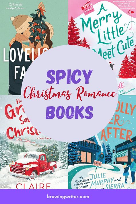 Tis' the season to read spicy Christmas rom-com books. Enjoy a hot cocoa with a cozy Christmas romance that gives you the HEA you've always wanted. Spicy Romance Book Series, Spicy Novels To Read, Christmas Books To Read, Books Like Icebreaker, Spicy Historical Romance Books, Christmas Rom Coms, Romantic Books Aesthetic, Books To Read During Christmas, Spicy Christmas Books