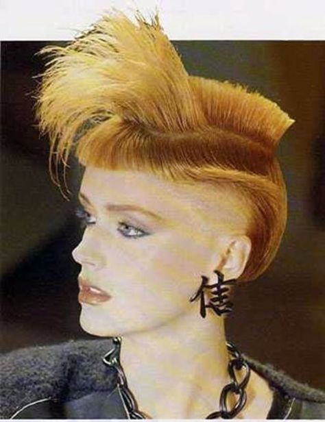 vintage everyday: 1980s: The Period of Women Rock Hairstyle Boom Cursed Hairstyles, 80s Hairstyles, 80's Hair, 80's Hairstyle, Grass Growing, 1980s Hair, Hair Everyday, Rock Hairstyles, Beach Grass