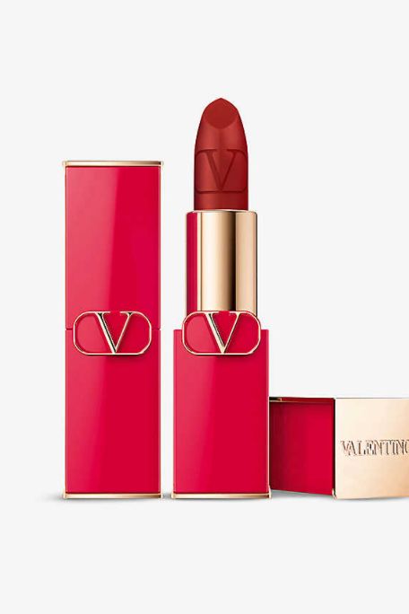 Valentino Rosso Valentino Matte Refillable Lipstick Valentino Lipstick, Red Lipstick Tips, Sheer Lip Color, Timeless Makeup, Refillable Lipstick, Red Lipstick Shades, Red Lipstick Matte, Beauty Rules, Clinique Chubby Stick