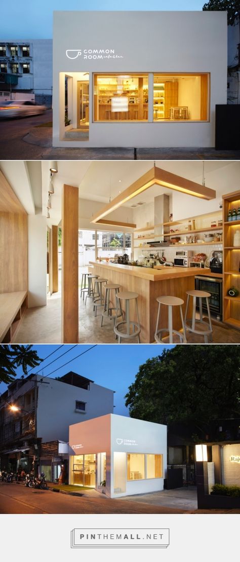 Micro Cafe Design, Thailand Cafe Design, Coffee Shop Minimalist Design, Restaurant Minimalist Design, Thailand Coffee Shop, Minimalist Cafe Design, Tiny Cafe Design, Thailand Cafe, Cafe Minimalist