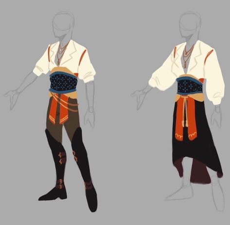 Character Redesign, Armor Clothing, Art Outfits, Clothing Design Sketches, Pirate Costume, Fantasy Costumes, Fashion Design Drawings, Drawing Clothes, Fantasy Clothing