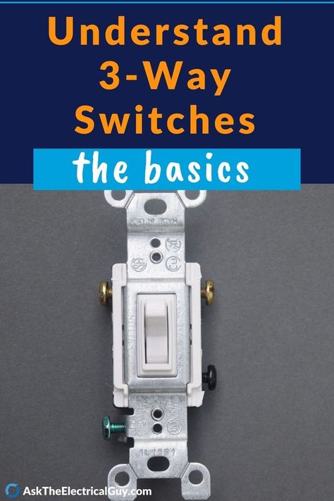 3-way switch uninstalled Three Way Switch Wiring, 3 Way Switch Wiring Diagram, Basic Electrical Wiring Outlets, Electrical Wiring Outlets, Installing A Light Switch, Wiring Outlets, Electrical Knowledge, Electrical Switch Wiring, 3 Way Switch Wiring