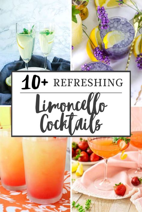 10  Best Limoncello Cocktails Lemonchello Drinks Cocktails, Lemonchello Drinks, Summer Martinis, Limoncello Drinks, Limoncello Cocktail, Cocktails Made With Gin, Limoncello Cocktails, Lavender Cocktail, Italian Almond Cookies