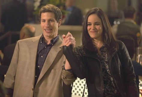 Brooklyn 99 Cast, Jake And Amy, Melissa Fumero, Brooklyn 9 9, Amy Santiago, Double Entendre, Jake Peralta, Flirting Body Language, Andy Samberg