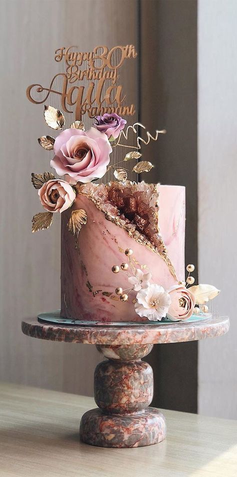 wedding cake Archives - Page 31 of 184 - Fabmood | Wedding Colors, Wedding Themes, Wedding color palettes Gold Geode Cake, 40th Birthday Cake For Women, Do It Yourself Wedding, Wedding Color Palettes, Gold Birthday Cake, Geode Cake, Unique Birthday Cakes, Creative Wedding Cakes, Birthday Cake With Flowers