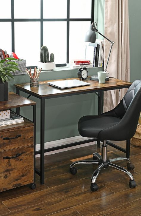 Use Black Friday discount code: BLFRIDAY Enjoy a 15% off! And Free shipping for everything side-wide. Click on the picture to buy now! Rustic Computer Desk, Industrial Computer Desk, Small Office Table, Computer Desk Design, Small Computer Desk, Small Office Desk, Desks For Small Spaces, Small Home Offices, Industrial Desk