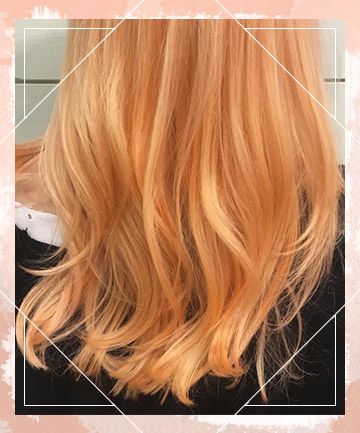 Creamsicle Soft Waves Hair Color Orange Blonde, Orange Hair To Ash Blonde, Orangish Blonde Hair, Peach Orange Hair Color, Blorange Hair Formula, Blorange Hair, Red Blonde Hair, Perfect Blonde, Dip Dye Hair