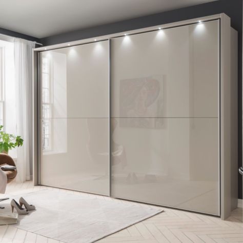 Sliding Wardrobe Designs, 2 Door Sliding Wardrobe, Sliding Door Wardrobe Designs, Glass Wardrobe, Bedroom Built In Wardrobe, Wardrobe Door Designs, Sliding Wardrobe Doors, Wardrobe Interior Design, Modern Bedroom Interior