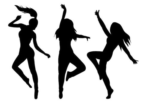 Silhouette Dancer, Dancing Tattoo, Silhouette Dance, Wooden Letter Ideas, Ballet Silhouette, Dance Silhouette, Women Dancing, Dancer Ballet, Dancer Silhouette