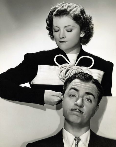 Myrna Loy and William Powell by Vintage-Stars, via Flickr Classic Film Stars, William Powell, Myrna Loy, Classic Movie Stars, Actrices Hollywood, Movie Couples, Hollywood Legends, Melodrama, Golden Age Of Hollywood