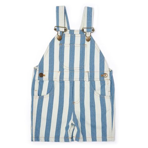 Classic Wide Stripe Denim Shorts - Blue-Short Dungarees-Dotty Dungarees-Yes Bebe Denim Dungaree Shorts, Denim Dungaree, Dungarees Shorts, Denim Overalls Shorts, Stripe Shorts, Mom Hairstyles, Kids Denim, Wide Stripes, Faded Denim