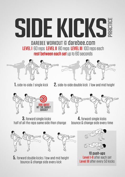 Side Kicks Practice Workout Fighter Workout, Martial Arts Sparring, Taekwondo Training, Mma Workout, Trening Sztuk Walki, Kickboxing Workout, Martial Arts Techniques, Mma Training, Ju Jitsu