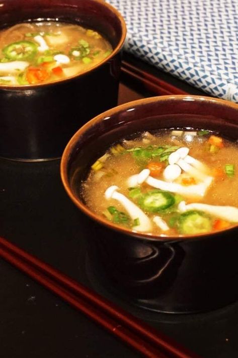 Hot and Sour Miso Soup - Making Healthy Choices Feel Better Soup, Making Healthy Choices, Asian Soups, Healing Soup, Cooking Vegan, Healthy Soups, Hot And Sour Soup, Sour Soup, Garlic Mushrooms